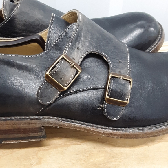 Bed Stu Men's 11½ Leather Monk Strap Oxford Shoes - Picture 5 of 12